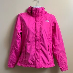 Pink The North Face windbreaker